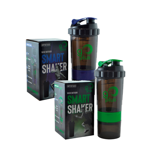 2 Pack Vaso Mezclador De Proteina Smart Shaker Combos Go Plus