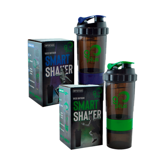 2 Pack Vaso Mezclador De Proteina Smart Shaker Combos Go Plus