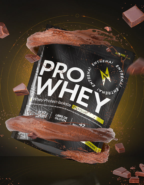 Proteína Pro Whey Entrena! Chocolate 1.5kg Suplemento sin Gluten