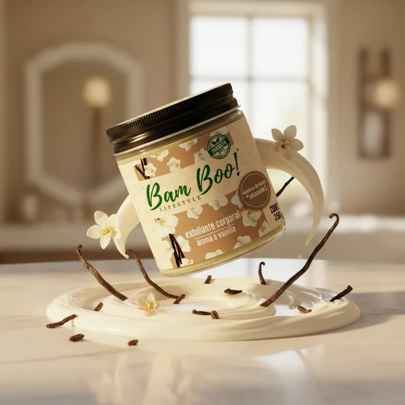 Exfoliante Corporal Base Aceite Aroma a Vainilla 250 g | Bam Boo! Lifestyle