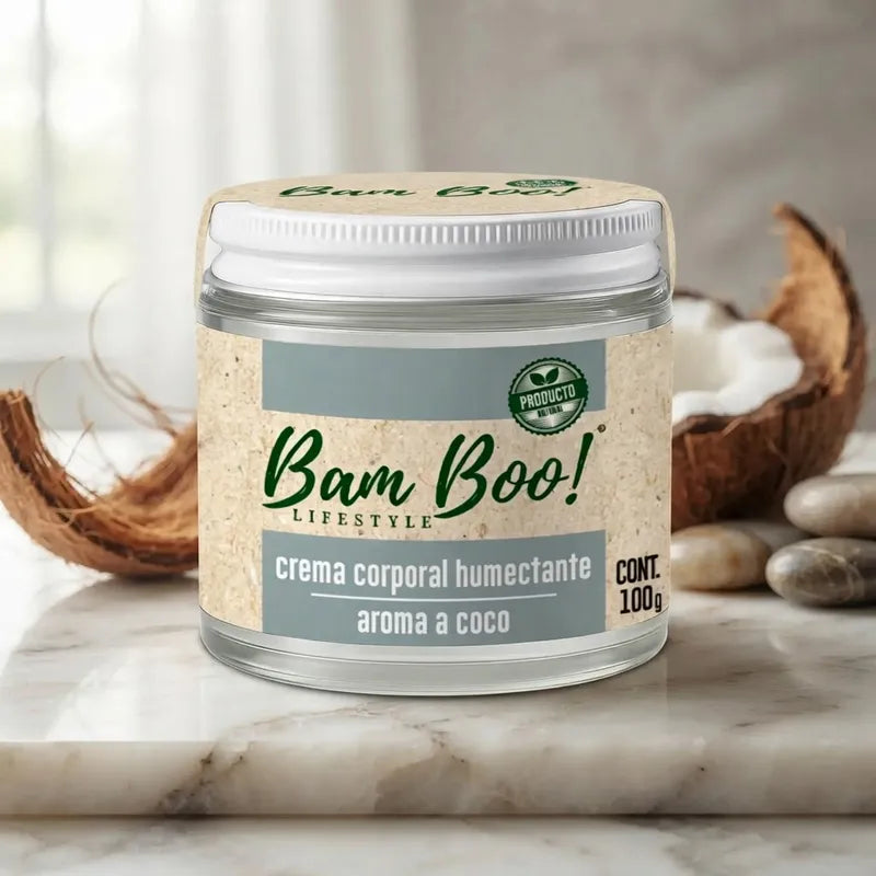 Coconut Aroma Natural Moisturizing Cream for Face and Body 100 g Bam Boo! Lifestyle