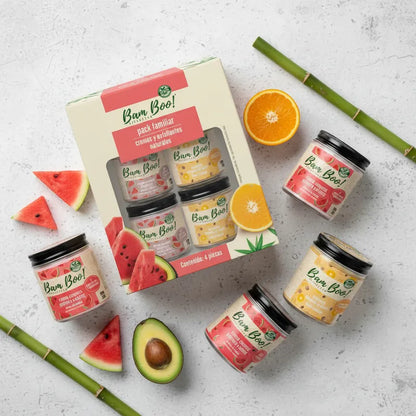 🍉🍊 Pack Familiar Bam Boo! | Hidratación y Exfoliación Natural para Toda la Familia 🌿✨