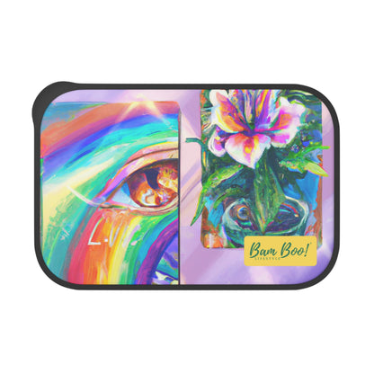 "Coloring Your World: Crafting Custom Collages with Meaning" - Bam Boo! Lifestyle Eco-friendly PLA Bento Box with Band and Utensils