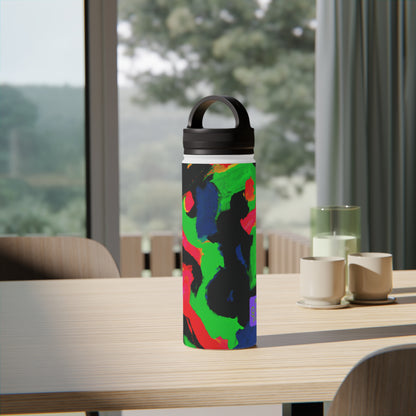 "In Full Motion: Capturing the Vitality of Sports" - Go Plus Stainless Steel Water Bottle, Handle Lid