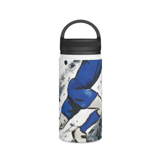 "The Art of Sport: Capturing the Power and Passion" - Go Plus Stainless Steel Water Bottle, Handle Lid