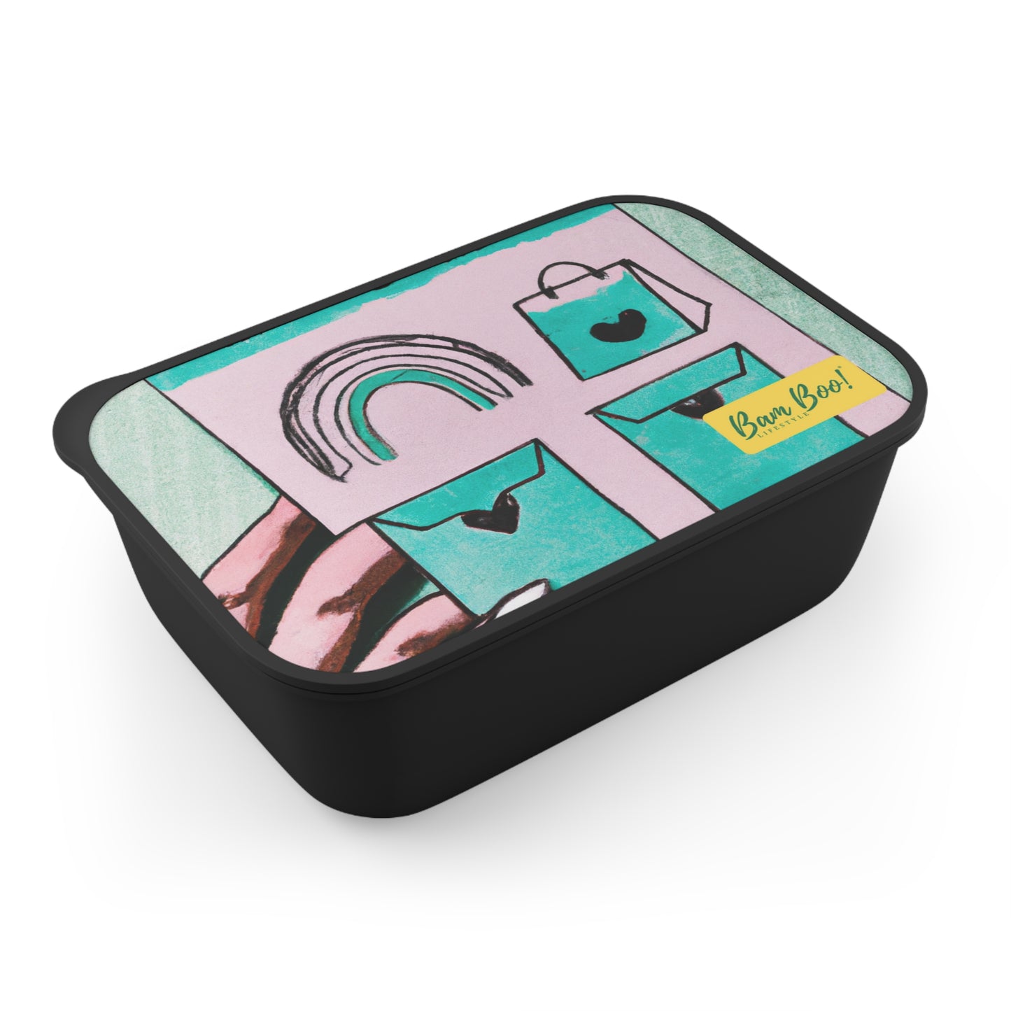 "The Art of Reflection: Drawing from Life's Most Memorable Moments" - Bam Boo! Lifestyle Eco-friendly PLA Bento Box with Band and Utensils