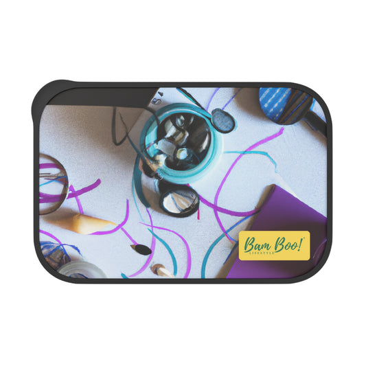 "Dynamic Expressions: Shaping Creative Movement" - Bam Boo! Lifestyle Eco-friendly PLA Bento Box with Band and Utensils