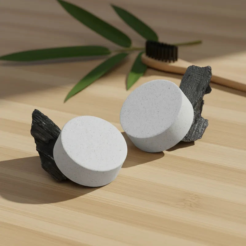 Solid Activated Charcoal Toothpaste 90 Tablets Bam Boo! Lifestyle