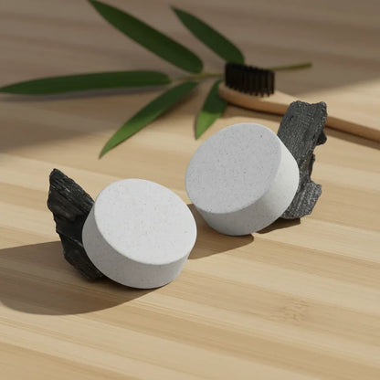 Solid Activated Charcoal Toothpaste 90 Tablets Bam Boo! Lifestyle