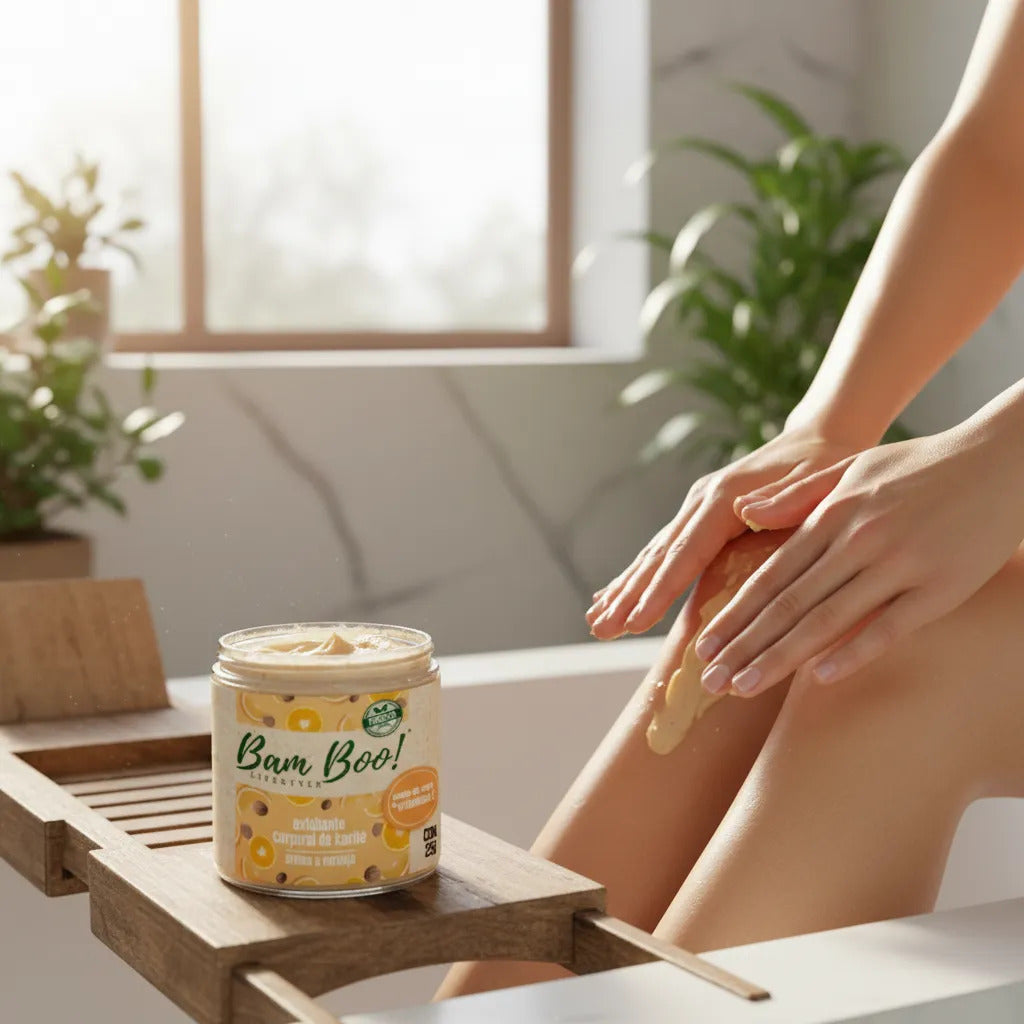 🍊 Exfoliante Corporal de Karité Aroma a Naranja 250 g | Bam Boo! Lifestyle