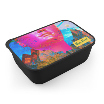 "Multilayered Meaning: An Artistic Fusion of Color and Story" - Bam Boo! Lifestyle Eco-friendly PLA Bento Box with Band and Utensils