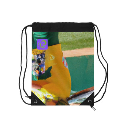 "Turn up the Heat: Capturing the Power and Passion of Sports" - Go Plus Drawstring Bag