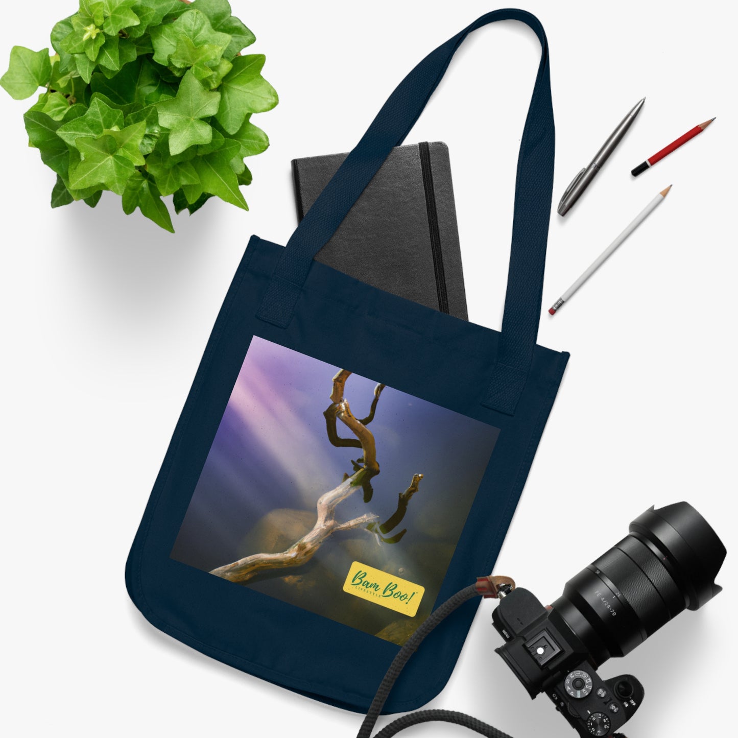 "Reflections of Nature in Art" - Bam Boo! Lifestyle Eco-friendly Tote Bag