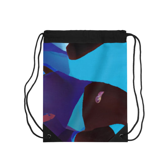 "Dynamic Sports Fusion Art" - Go Plus Drawstring Bag