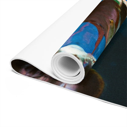 "Sporting Brilliance: An Artistic Expression of High-Stakes Adrenaline" - Go Plus Foam Yoga Mat