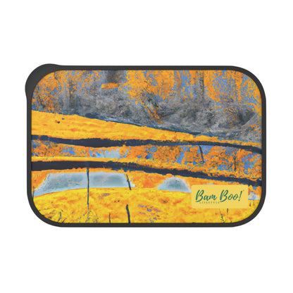 "Nature's Bold Abstractation" - Bam Boo! Lifestyle Eco-friendly PLA Bento Box with Band and Utensils