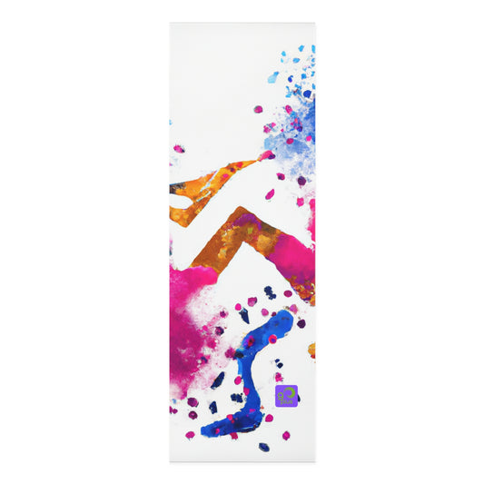 "Energized by the Action: A Sport-Inspired Artwork" - Go Plus Foam Yoga Mat