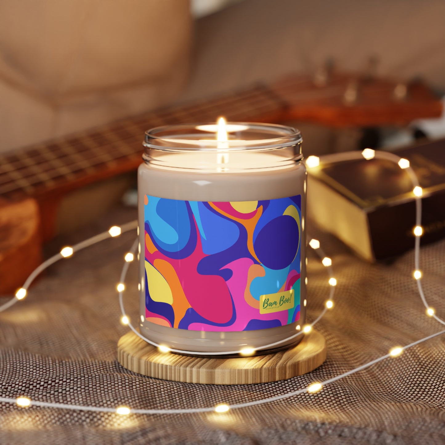 "Fostering Joy: A Radiant Artistic Expression" - Bam Boo! Lifestyle Eco-friendly Soy Candle