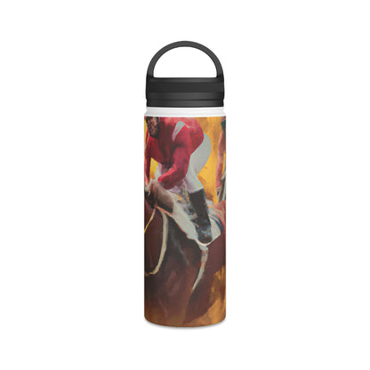 "Sports Fantasy Explosion" - Go Plus Stainless Steel Water Bottle, Handle Lid