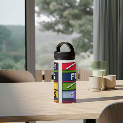 "The Art of the Athlete: Capturing the Thrill of Sporting Events" - Go Plus Stainless Steel Water Bottle, Handle Lid