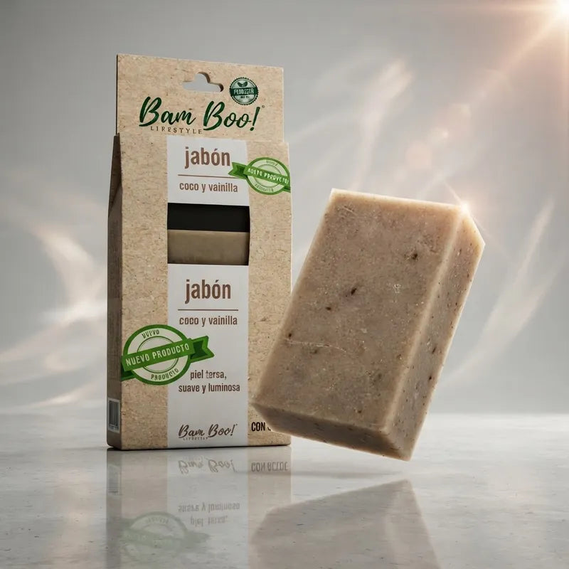 Jabón Coco Y Vainilla 100 Gr Bam Boo! Lifestyle