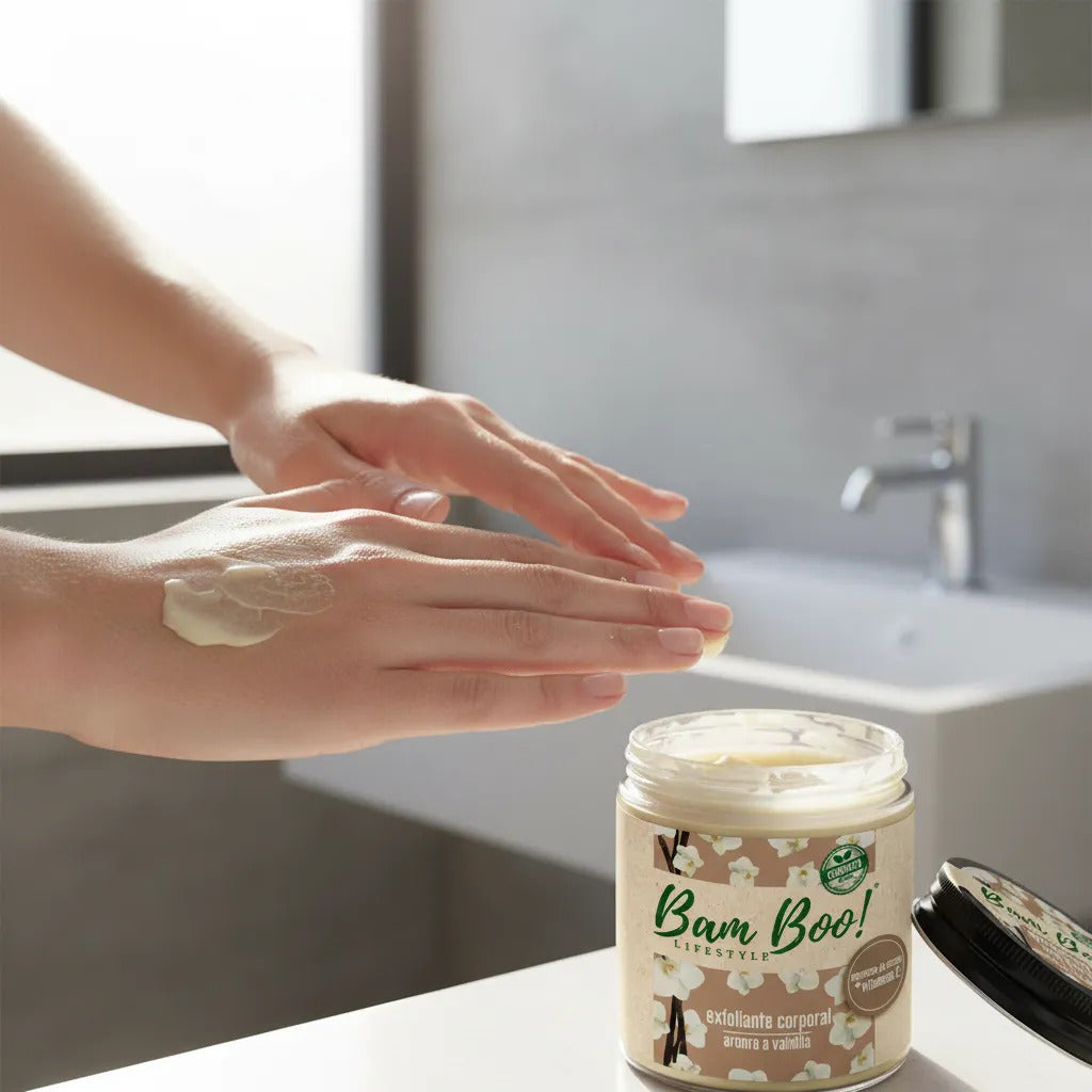 Exfoliante Corporal Base Aceite Aroma a Vainilla 250 g | Bam Boo! Lifestyle