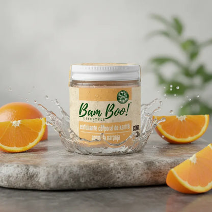 Exfoliante Corporal de Karité con Aroma a Naranja | 100 g | Bam Boo! Lifestyle