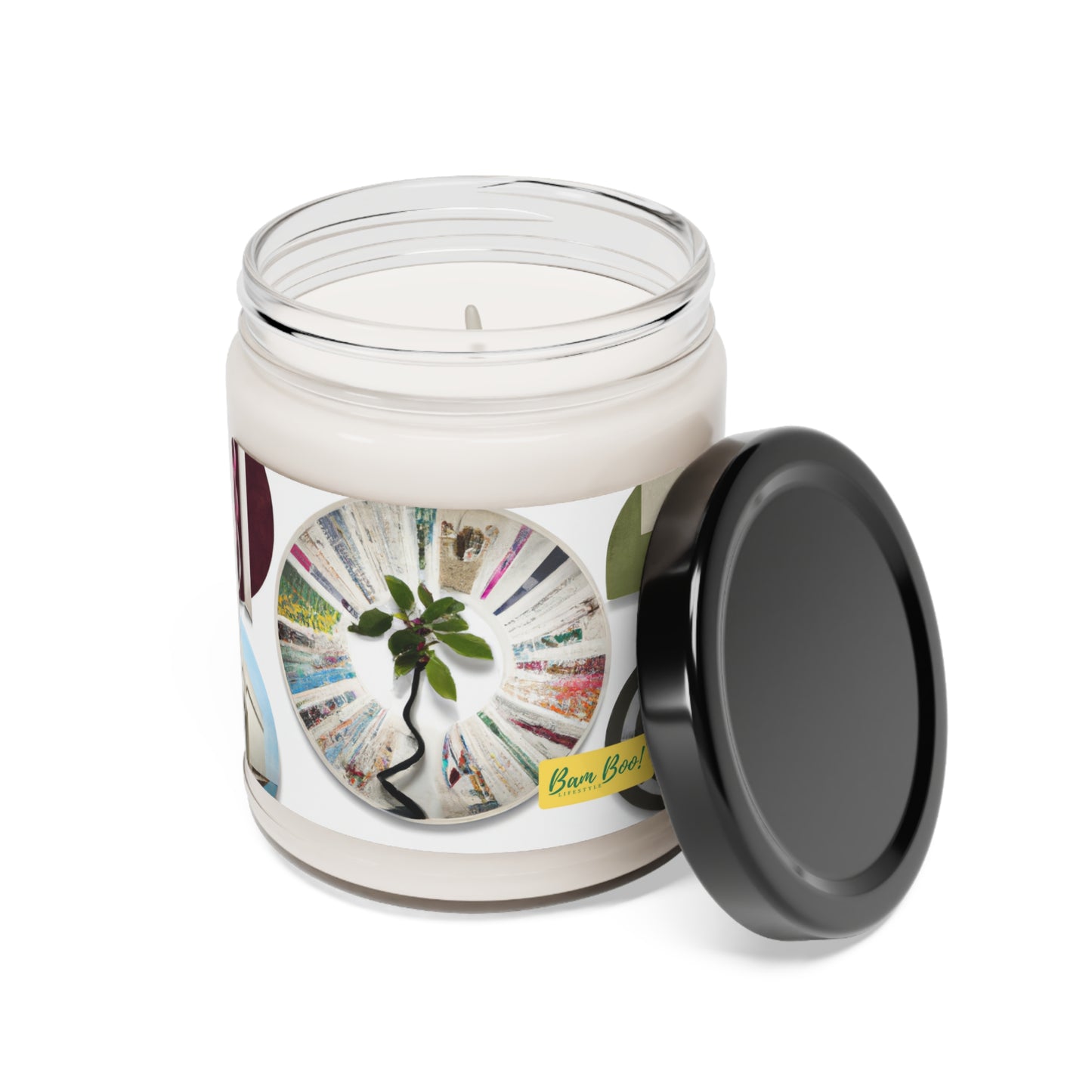 "Jigsaw of Imagination: A Creative Visual Collage" - Bam Boo! Lifestyle Eco-friendly Soy Candle