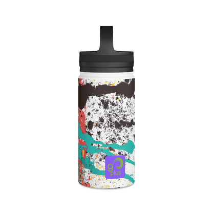 "The Dynamic Athlete: A Layered Perspective" - Go Plus Stainless Steel Water Bottle, Handle Lid