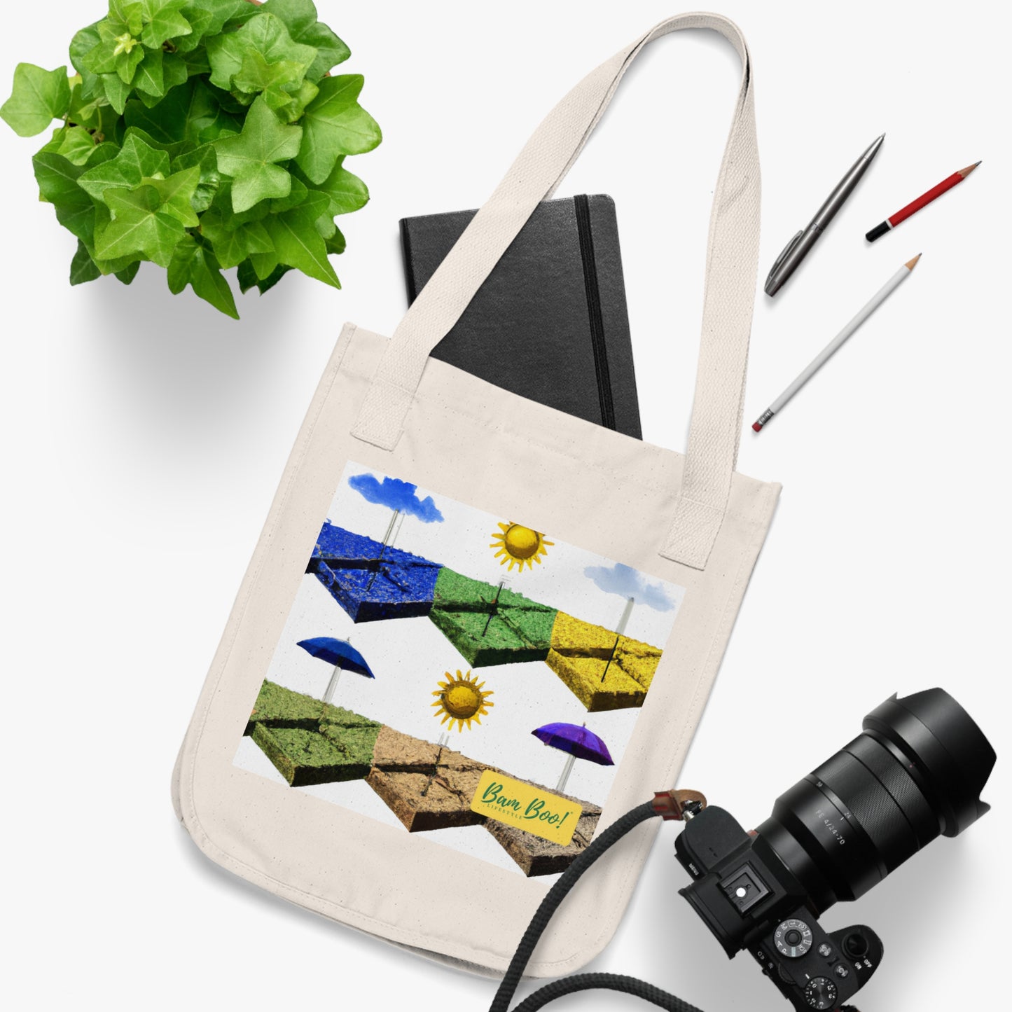 "Nature in Harmony: An Interplay of Elements in the Landscape" - Bam Boo! Lifestyle Eco-friendly Tote Bag