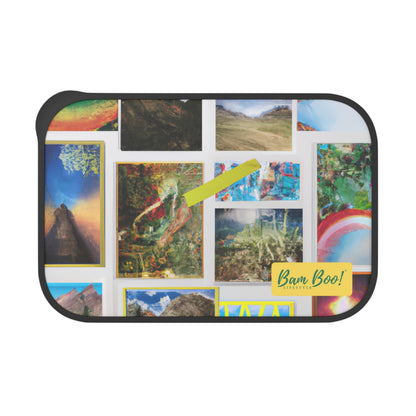 "My Self-Portrait Collage" - Bam Boo! Lifestyle Eco-friendly PLA Bento Box with Band and Utensils