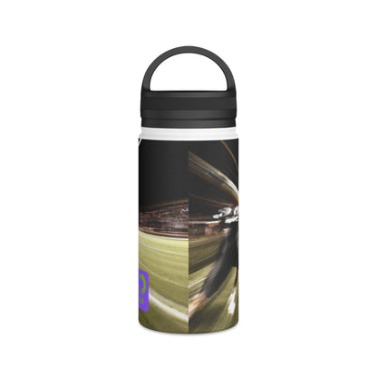 "Capturing the Liveliness of the Game: A Fresh Look at Favorite Sports Figures" - Go Plus Stainless Steel Water Bottle, Handle Lid