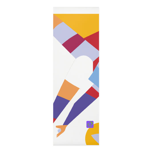 "Athletic Energy in Motion: A Sporty Colorful Masterpiece" - Go Plus Foam Yoga Mat