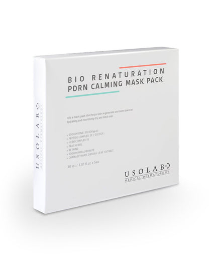 Mascarilla Facial de USOLAB Bio Renaturation PDRN Calming Mask