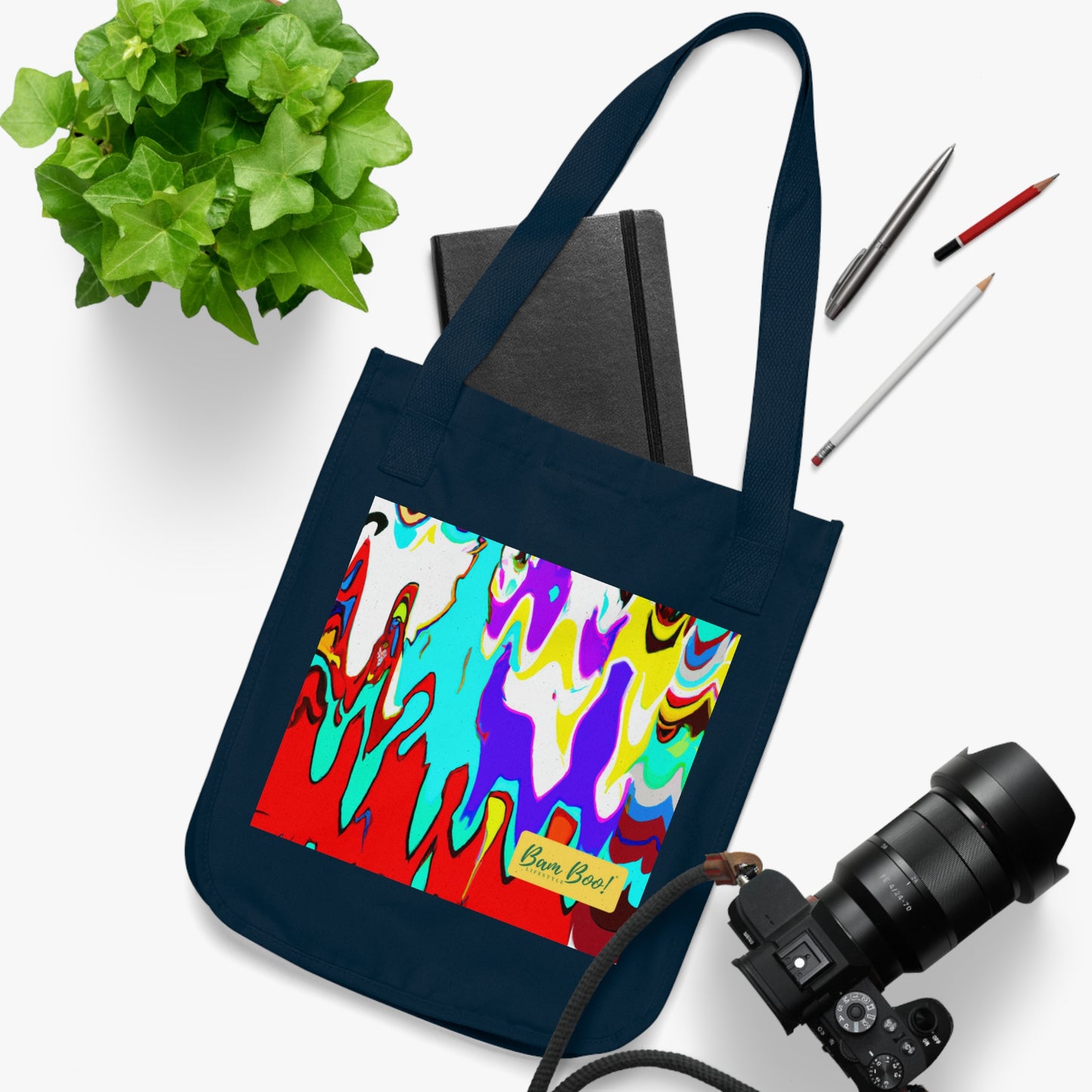 "A Burst of Colors: Reflecting on Life's Perspective" - Bam Boo! Lifestyle Eco-friendly Tote Bag