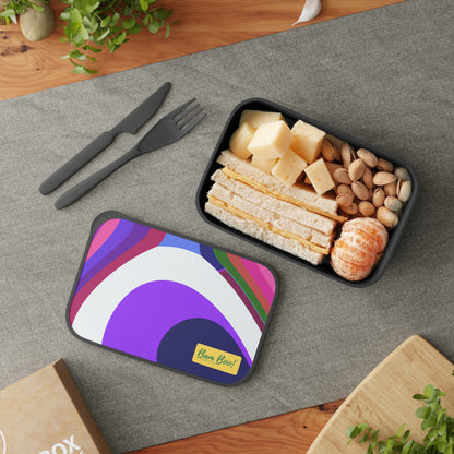 "The Art of My Perspective: An Expression of the World Through Shapes, Colors, and Patterns" - Bam Boo! Lifestyle Eco-friendly PLA Bento Box with Band and Utensils