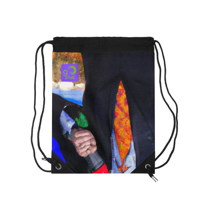 "Sports Magic: A Blended Image of Athletics and Awe" - Go Plus Drawstring Bag