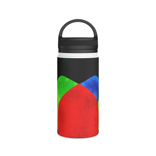 "The Dynamic Frenzy of the Game" - Go Plus Stainless Steel Water Bottle, Handle Lid