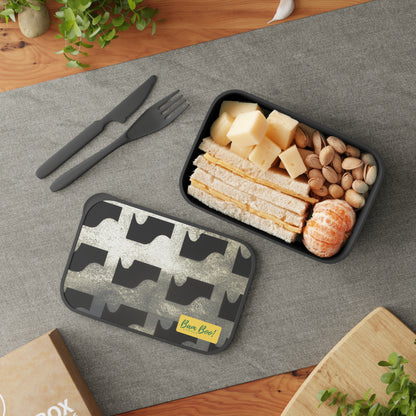 "Photographic Abstraction: Capturing a Unique Visual Composition." - Bam Boo! Lifestyle Eco-friendly PLA Bento Box with Band and Utensils