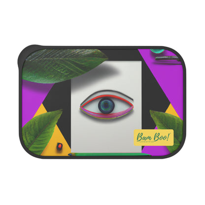 "Captured Memories: A Personalized Mixed Media Artwork" - Bam Boo! Lifestyle Eco-friendly PLA Bento Box with Band and Utensils