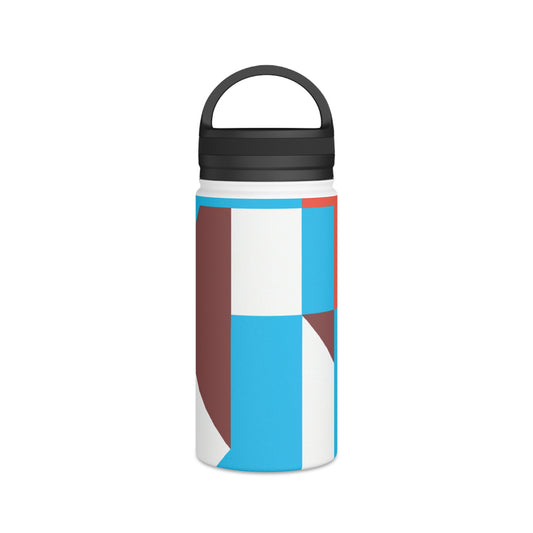 The Art of Sport and Motion: Geometric Exploration - Go Plus Stainless Steel Water Bottle, Handle Lid