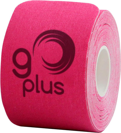 Cinta Kinesiológica Rosa Go Plus 5 m Precortada | Vendaje Neuromuscular Deportivo