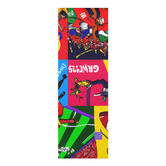 "Blazing the Field: A Sports Landscape in Vibrant Hues and Motion" - Go Plus Foam Yoga Mat