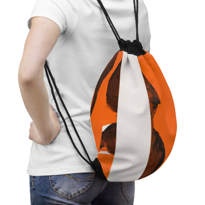 "The Power of Sports: A Bright and Dynamic Artwork" - Go Plus Drawstring Bag