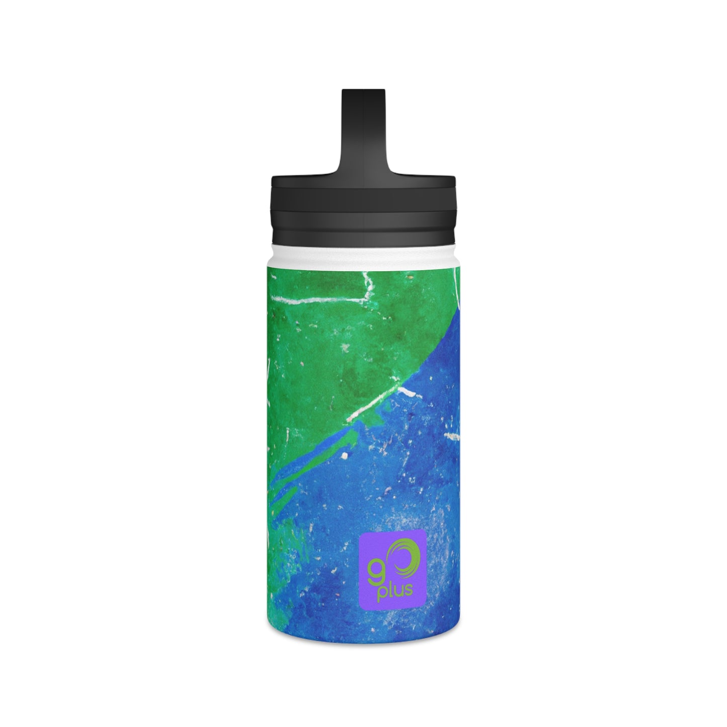 "Dynamic Sporting Spectacle: Capturing the Excitement of Your Favorite Sport!" - Go Plus Stainless Steel Water Bottle, Handle Lid