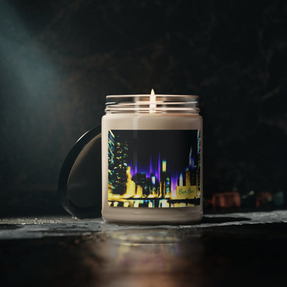 "A City's Illumination: Capturing the Vibrant City Skyline" - Bam Boo! Lifestyle Eco-friendly Soy Candle