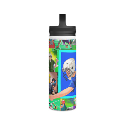 Sports Spectacle: Assembling Artistry Through Sports Images - Go Plus Stainless Steel Water Bottle, Handle Lid