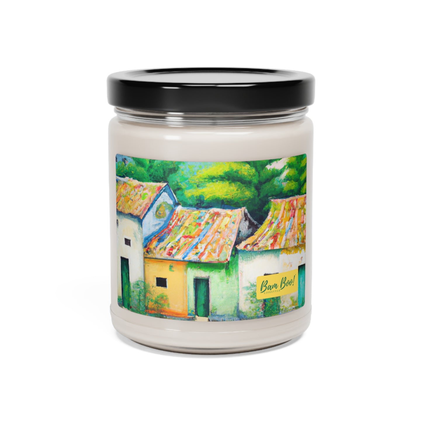 "A Feast For the Eyes: Capturing the Beauty of Nature in Oil." - Bam Boo! Lifestyle Eco-friendly Soy Candle