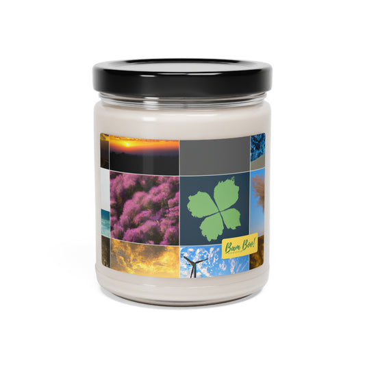 "The Elements of Nature Collage: Celebrating the Splendor of Our World" - Bam Boo! Lifestyle Eco-friendly Soy Candle