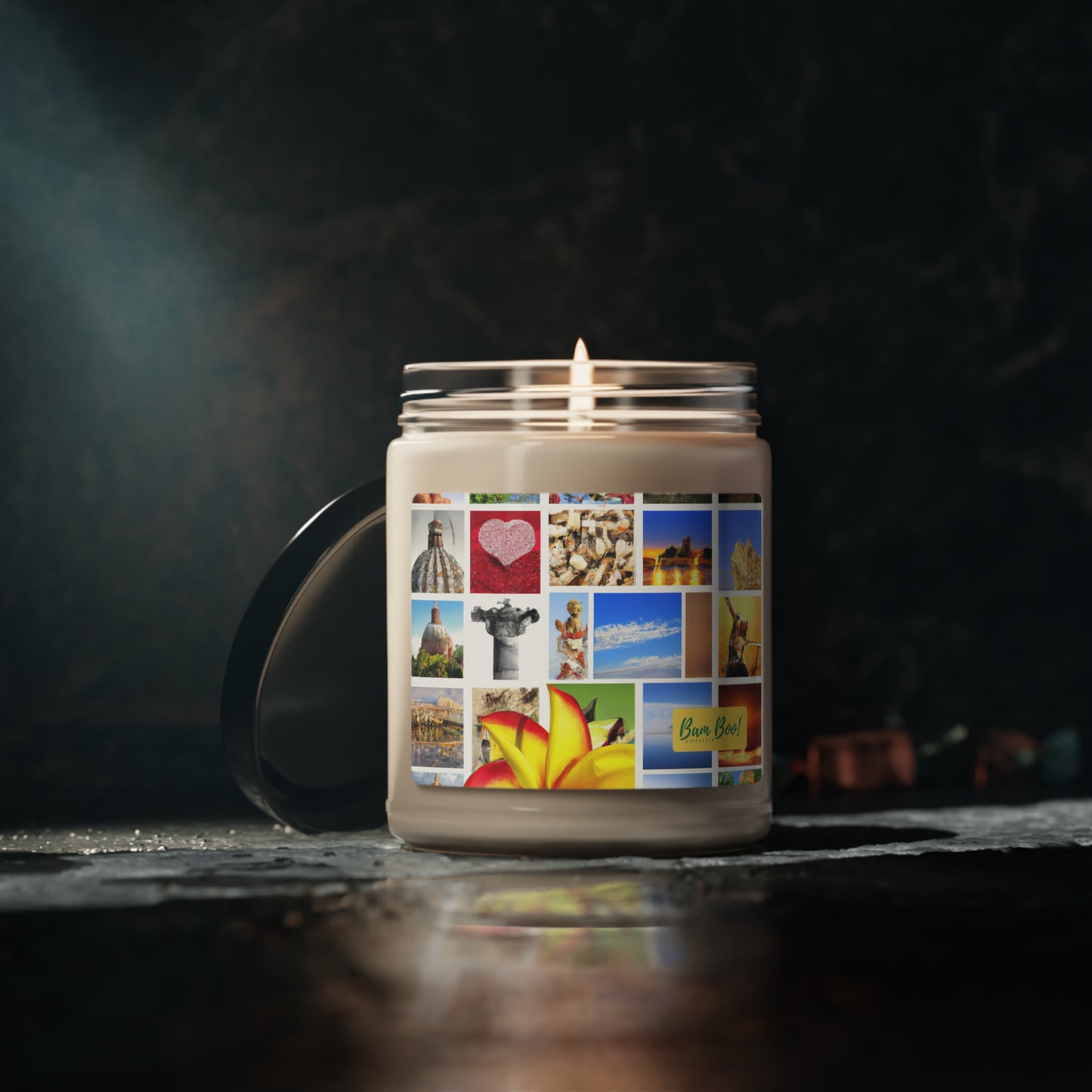 "A Reflection of Me: A Meaningful Collage" - Bam Boo! Lifestyle Eco-friendly Soy Candle